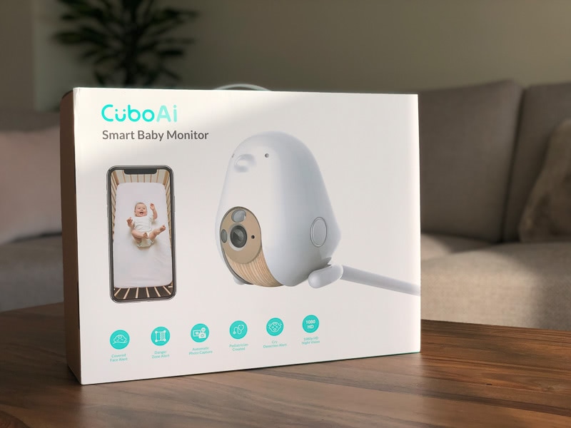 Cubo AI video monitor review package - Baby Gear Essentials