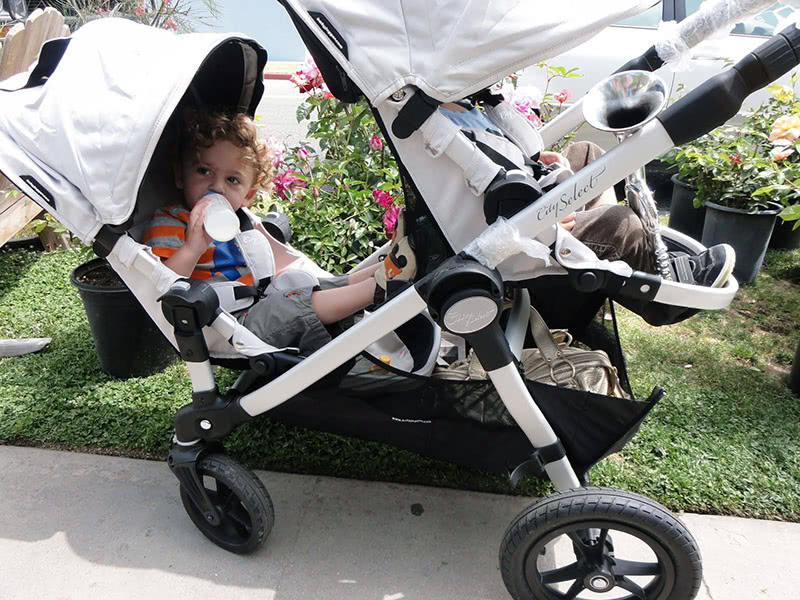 City select clearance double stroller length