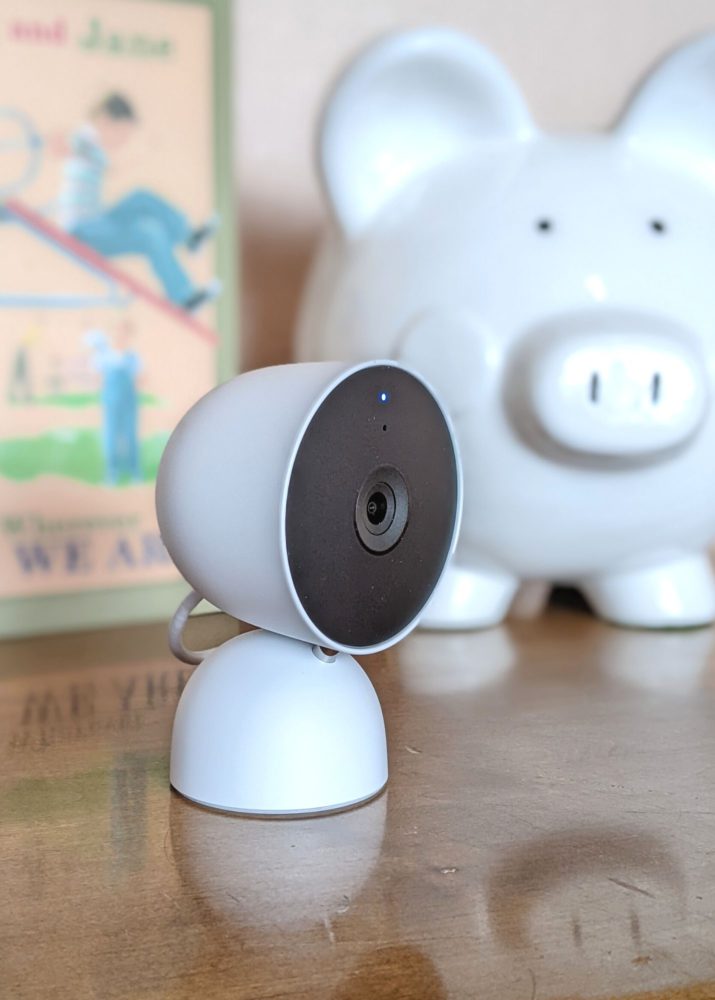 Google Nest as a baby monitor showing the sideview of camera