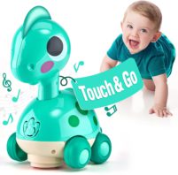 Touch and go crawling toy dinosaur
