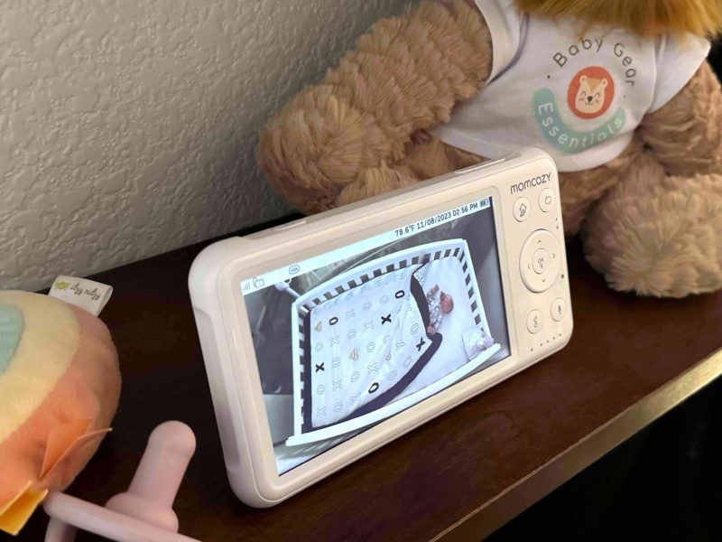 Momcozy Video Baby Monitor on shelf