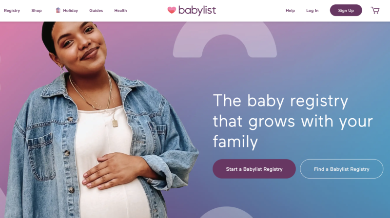 Creating an Babylist baby registry