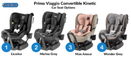 Peg Perego Primo Viaggio Convertible Kinetic comes in four colors