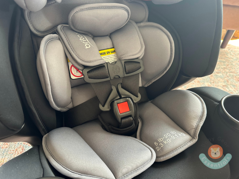 Close-up of the Britax One4Life Car Seat 5-point harness