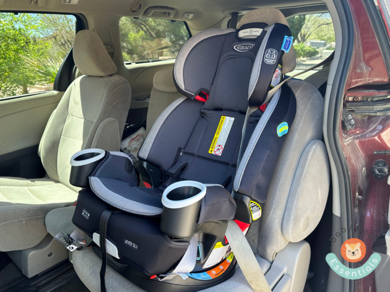 Graco 4Ever DLX 4-in-1 car seat forward facing installation in van