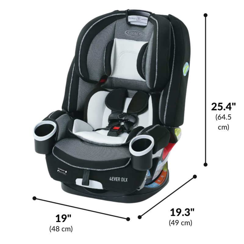 Dimensions of the Graco 4ever dlx carseat